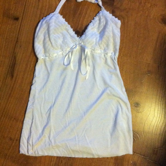 White halter top
