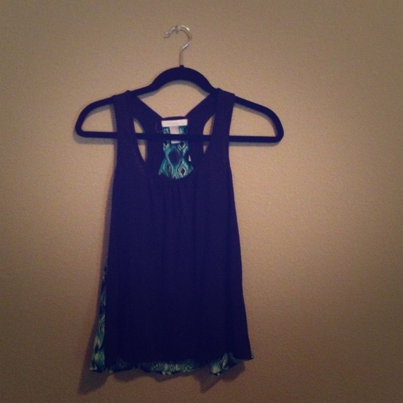 Tribal tank navy blue