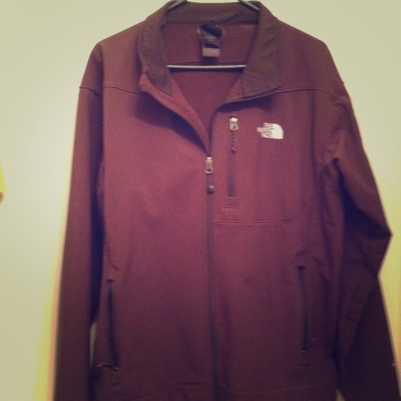 Brown North Face jacket