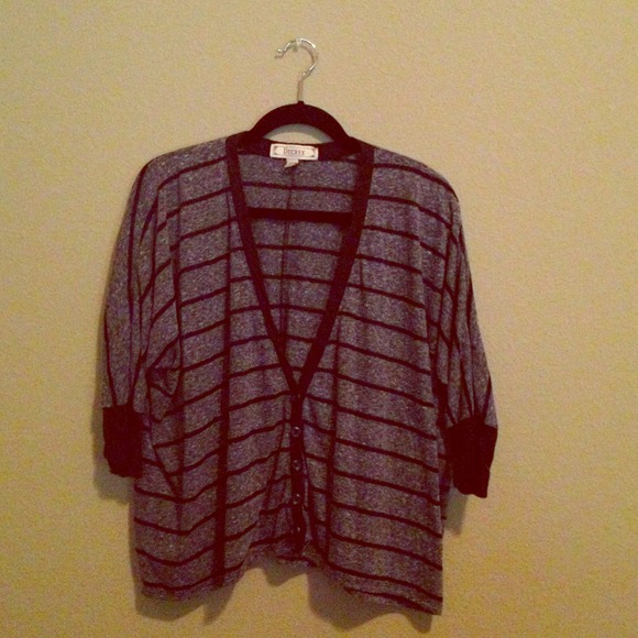 Black Grey Cardigan