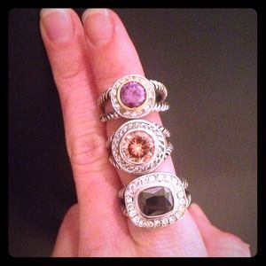 "Inspired" David Yurman rings.