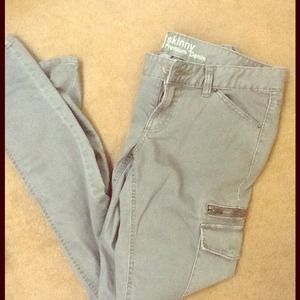 Mossimo skinny army green jeans!