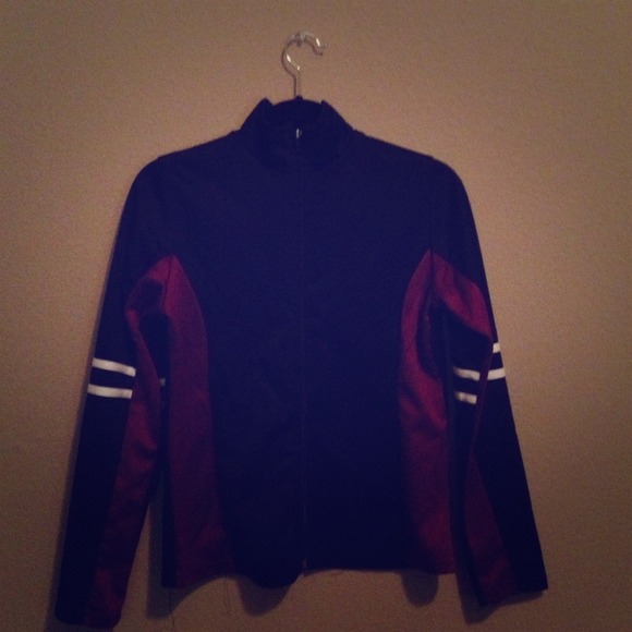 Black/purple track jacket