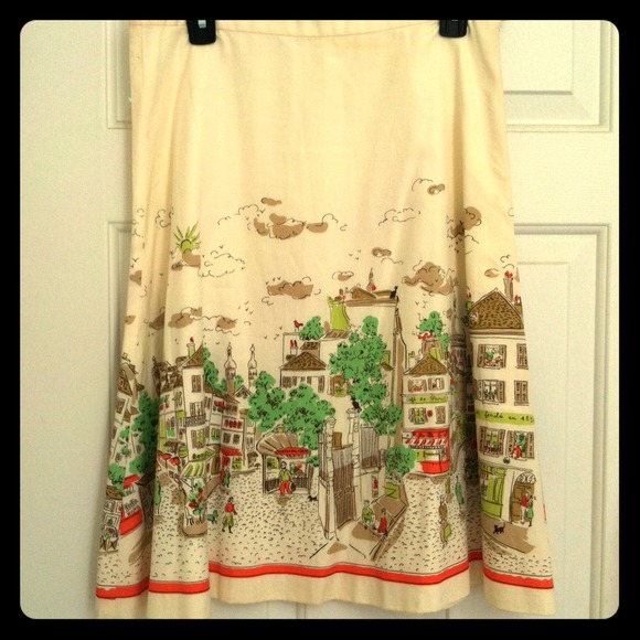 Retro skirt with street design