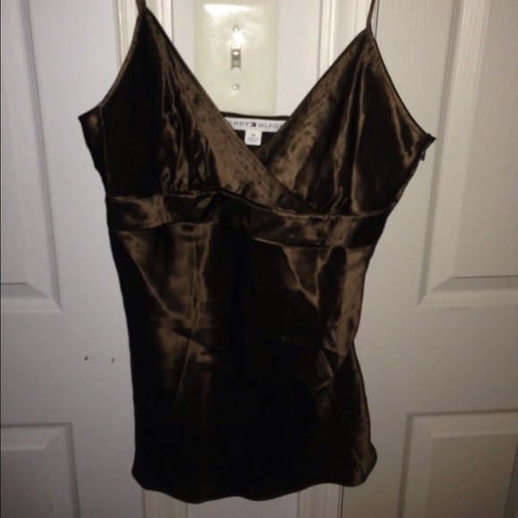 Gorgeous silk fitted tank with side zipper