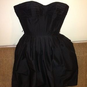 White House Black Market Black Strapless Dress
