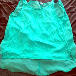 Mint green tank