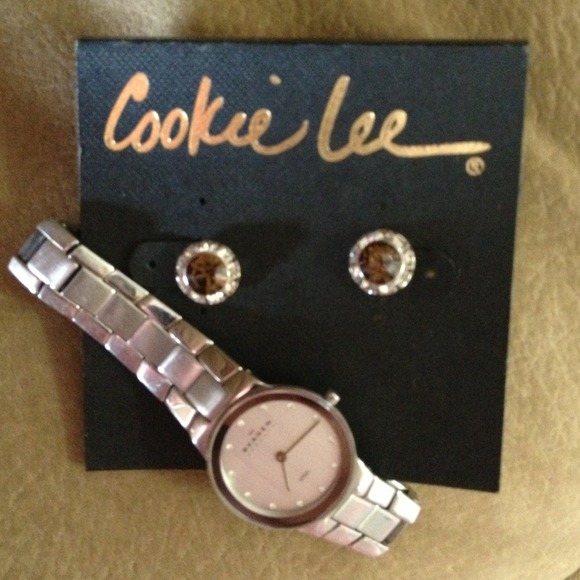 Crystal earrings & watch BUNDLE. 💕on hold💕