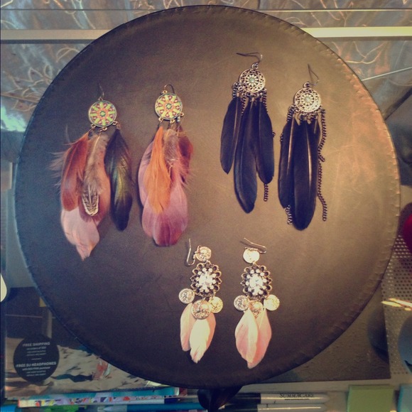 Feather earring