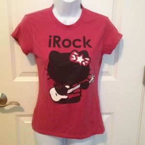 ❌SOLD❌Hello Kitty t shirt "I Rock"