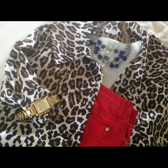 Cache Leopard Jacket Size M-L - Picture 4 of 6