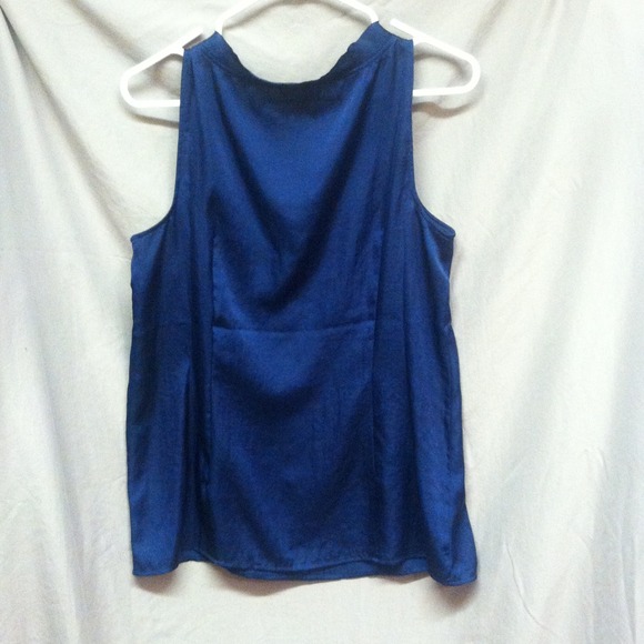 Loft navy tuxedo style shell - Picture 3 of 4