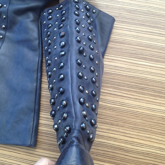 ️SOLD👑Topshop studded leather boots - Picture 2 of 4