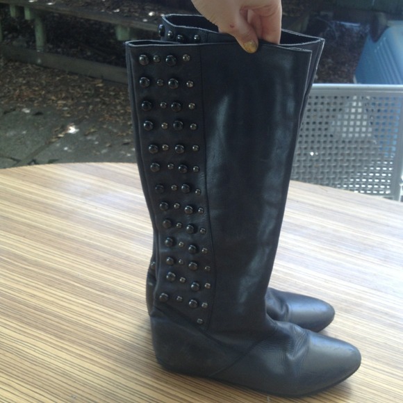 ️SOLD👑Topshop studded leather boots - Picture 4 of 4