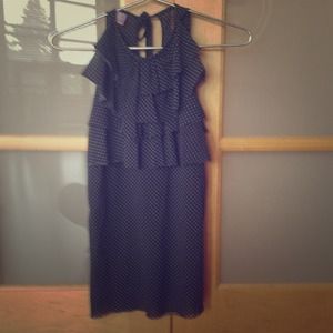 Sweet pea mesh polka dot tank