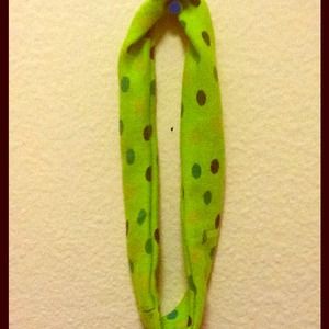 Green polka dotted Hairband