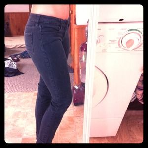 Faded black skinny jeans