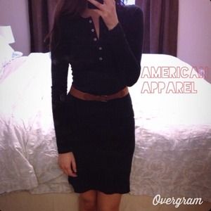🔴SOLD🔴American Apparel Black Cotton Dress