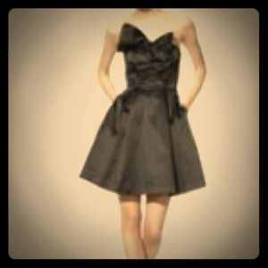 Black dress with bow