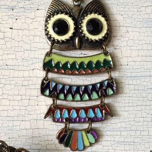 Retro Owl Necklace