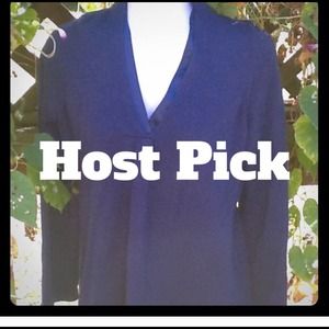 Deep Blue V neck  ANN Taylor sweater