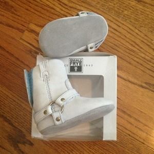 Baby blue baby frye boots