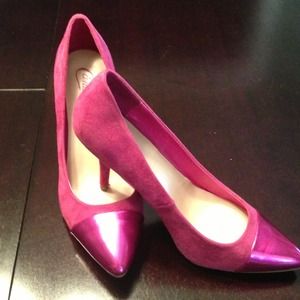 Brand new never worn cap toe pink heels