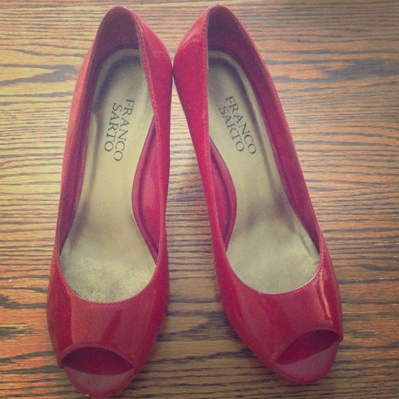 Cherry Red Franco Sarto Wedges