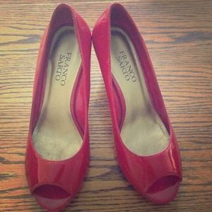Cherry Red Franco Sarto Wedges