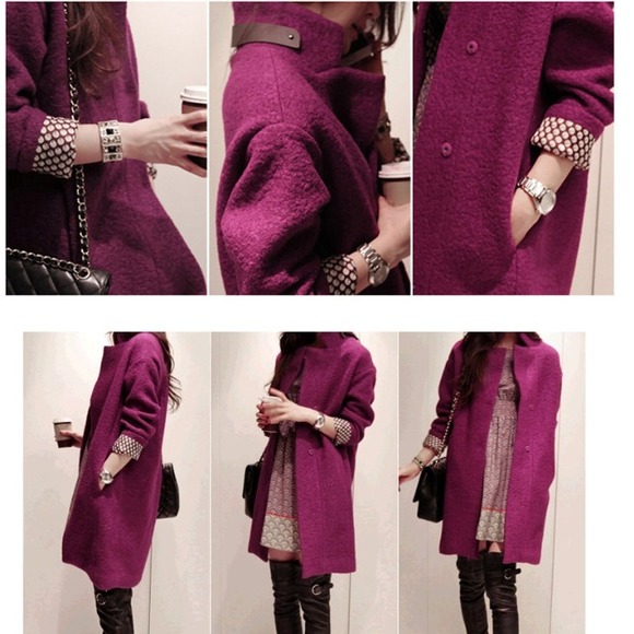 💗sold out--HP111713💗 Korean elegant long coat - Picture 2 of 4