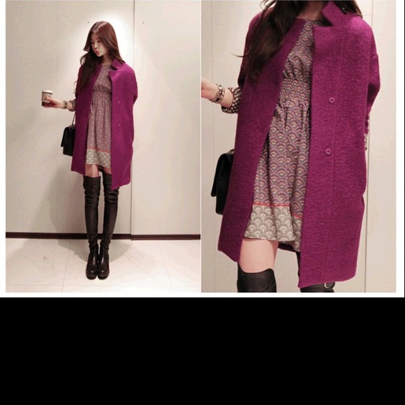 💗sold out--HP111713💗 Korean elegant long coat - Picture 4 of 4