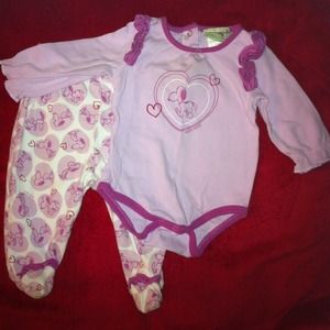 ✨ Purple & White Snoopy 2 pc Set ✨