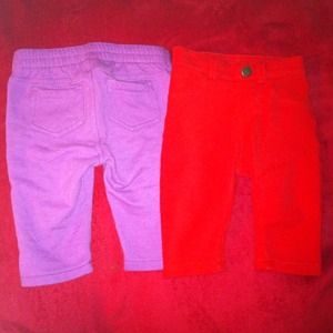 ✨ Adorable Purple & Red Stretch Pants ✨