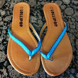 🌴Turquoise Flat Sandals🌴