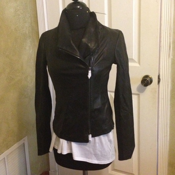 Vince leather jacket style v161090358