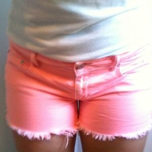 Bright peach shorts