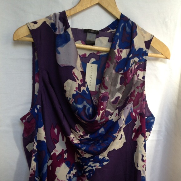 Multicolor dress shirt with droop neckline