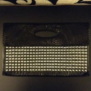 ❌BUNDLED❌ Large Black Studded Clutch.