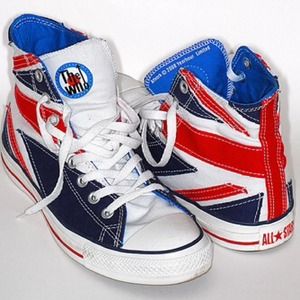 RESERVED hollissawyer Union Jack Converse Hightops