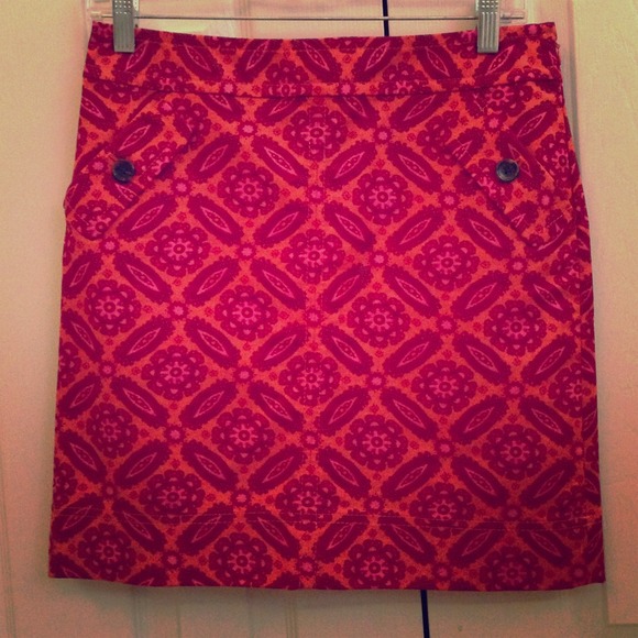 Ann Taylor Petite Paisley Skirt