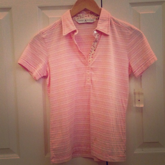 Pink Tommy Hilfiger Petite Polo