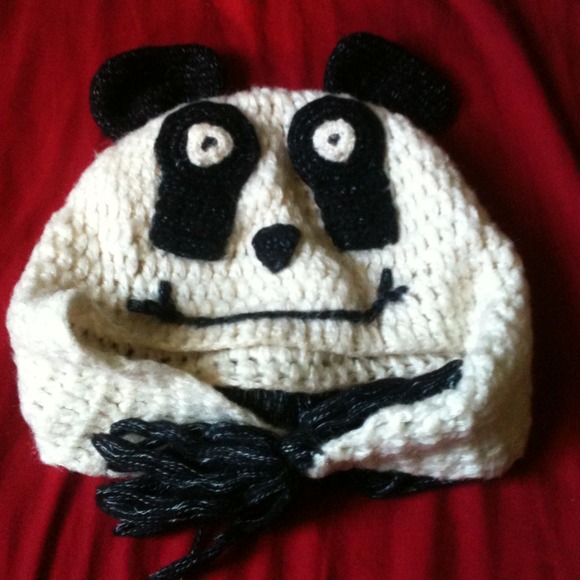 Knit panda hat🐼