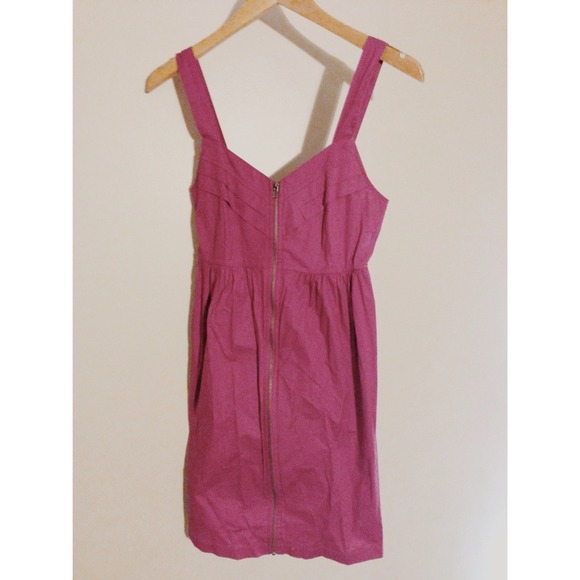 Fuchsia zipper dress