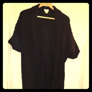 Black cord knitted cover/wrap