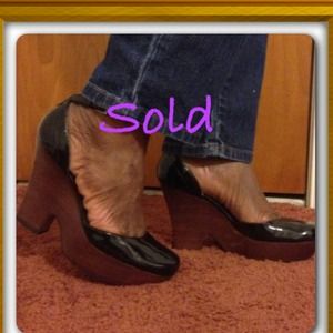 Lowest Price💃Black Platform size 6 Mark Fisher