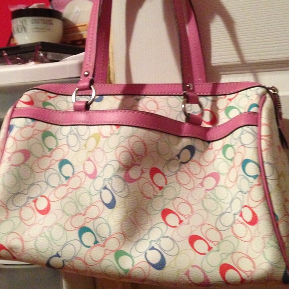 Coach colorful satchel - Picture 3 of 4