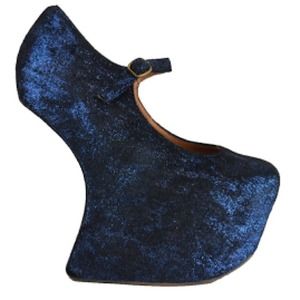 Jeffrey Campbell Night Walk in Glittery Blue