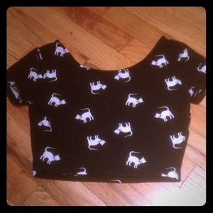 A cropped top perfect for the fall under a cardi!