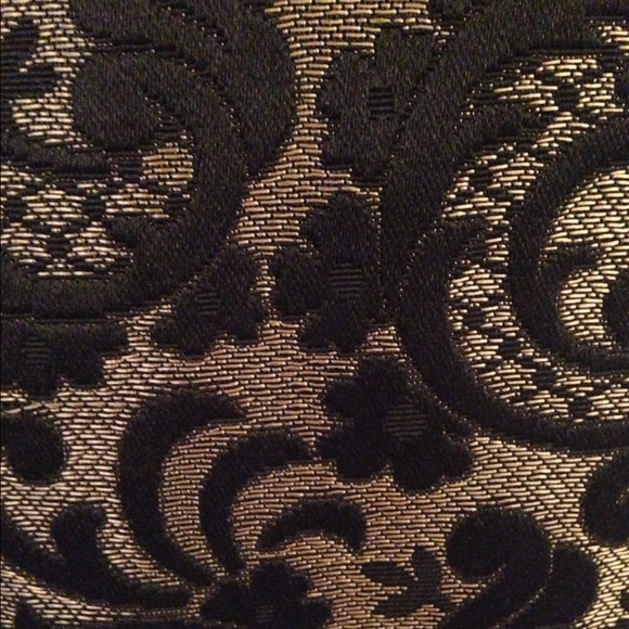 🚫SOLD🚫 LOFT Brocade Black and Gold Dress - Picture 2 of 4