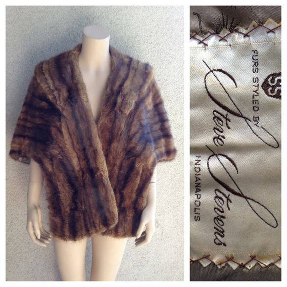 Vintage Jackets & Coats Mink Stole With Front Pockes Poshmark
